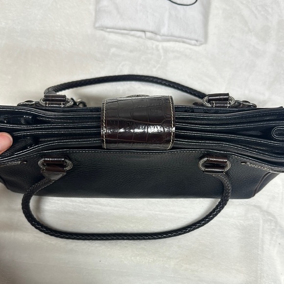 Vintage Brighton Black Shoulder Bag Classic Design with Dustbag - Picture 4 of 16